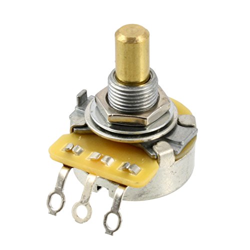 20 Pack CTS 250K Audio Taper Potentiometer Solid Shaft - EP-0885-B00 Replacement Guitar Pot for Les Paul, Stratocaster & Telecaster - Perfect for DIY Guitar Repair & Tone Control Upgrades