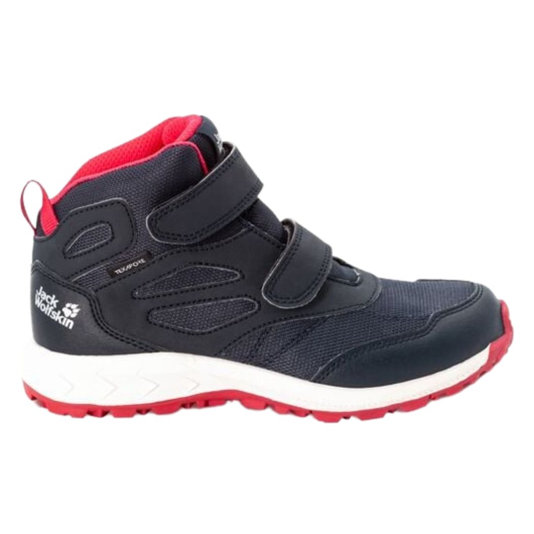 Jack Wolfskin Woodland Texapore Mid VC Kids Waterproof Hiking Shoes - Durable Outdoor Footwear for Boys & Girls - Perfect for Hiking, Camping & Outdoor Adventures