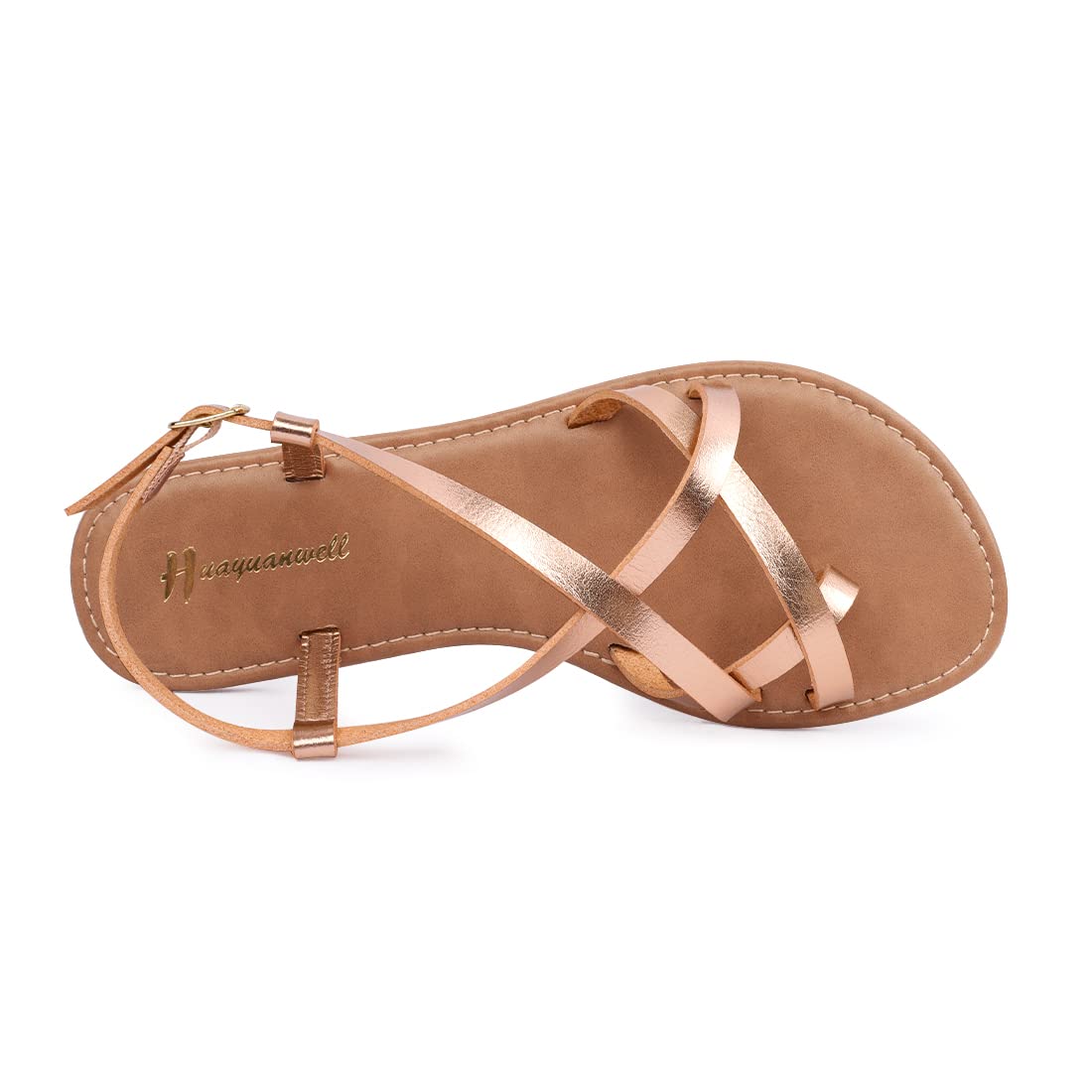 Women's Gladiator Flat Sandals - Strappy Fisherman Sandals with Ankle Strap | Comfortable Summer Casual Shoes for Beach, Vacation & Outdoor Activities