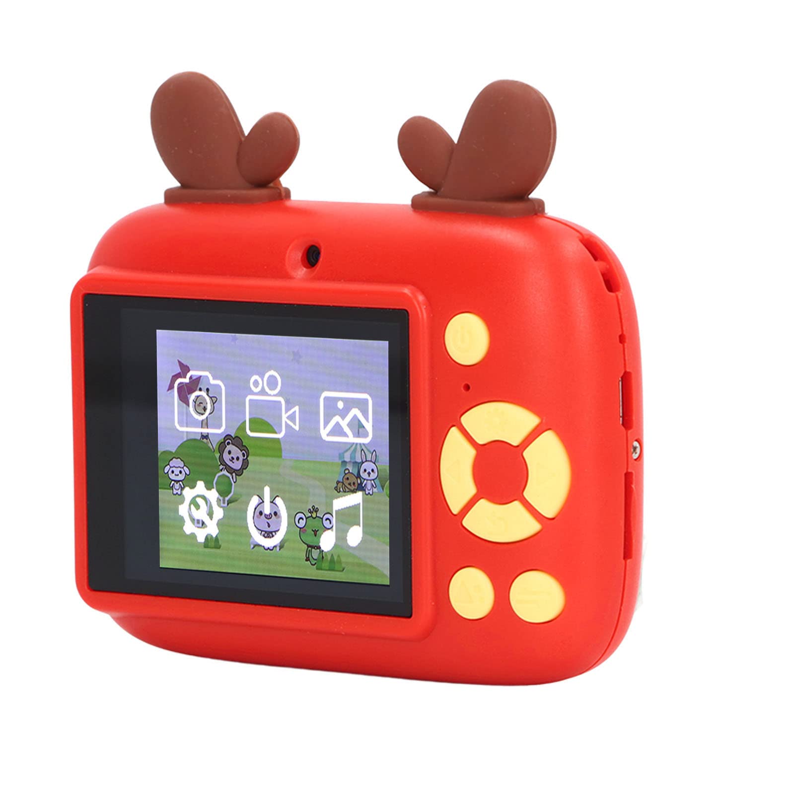 Hztyyier Red Kids Digital Camera - 40MP HD USB Rechargeable Toy Camera for Girls & Boys, Perfect for Birthday Gifts, Travel & Outdoor Adventures