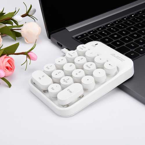 AJazz AK18 2.4GHz Wireless Numeric Keypad - Compact Mini Number Pad Keyboard for Laptop, PC & Desktop - Perfect for Accounting, Data Entry & Office Work