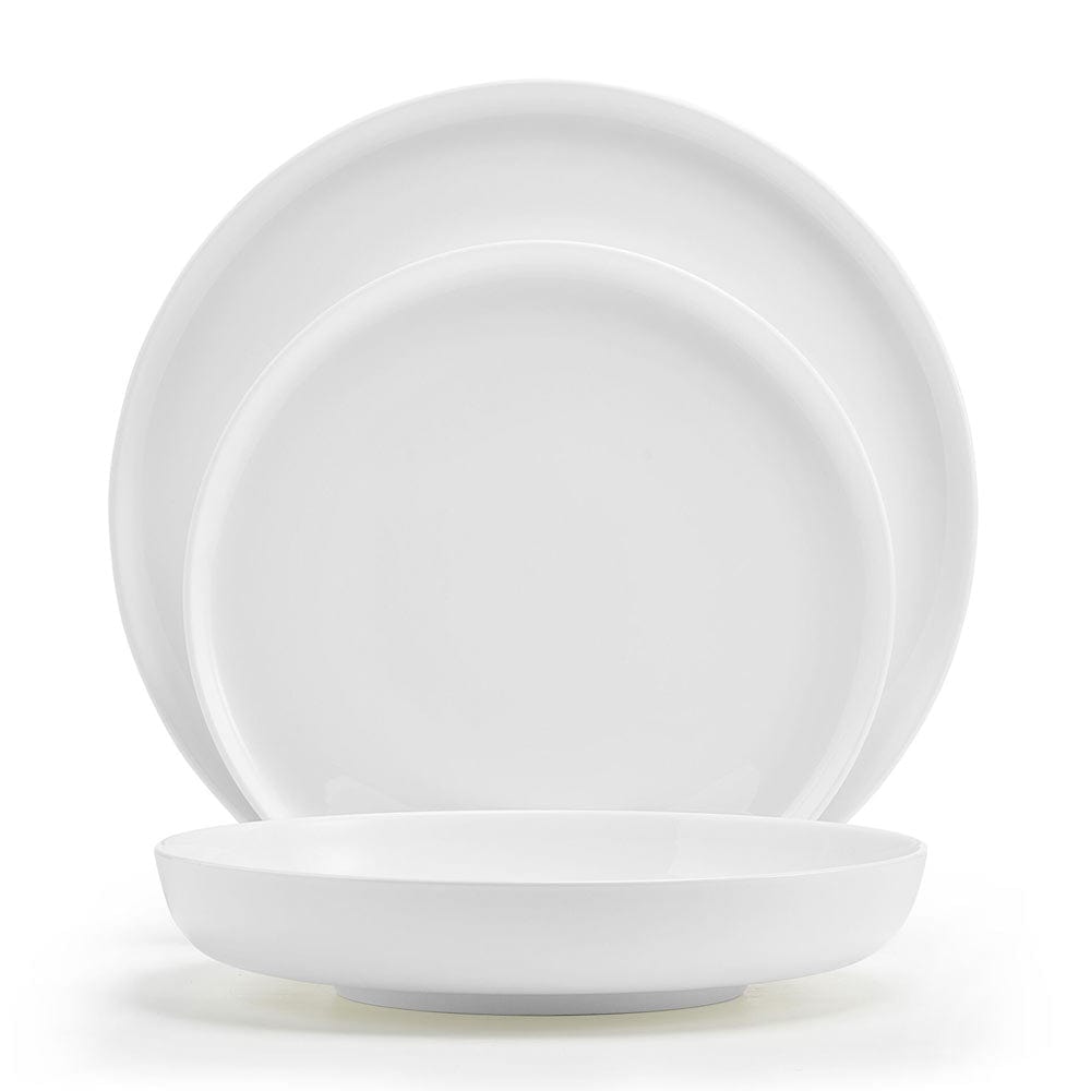Marion 12-Piece Dinnerware Set - Service for 4 People - Elegant Porcelain Plates, Bowls & Mugs - Perfect for Family Dinners, Entertaining Guests & Everyday Use