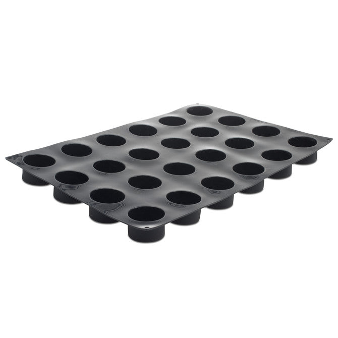 Pavoflex Silicone Cylinder Mold - 24 Cavity Baking Molds for Cupcakes, Candles, Soap Making & DIY Crafts - Perfect for Home Baking and Handmade Gifts