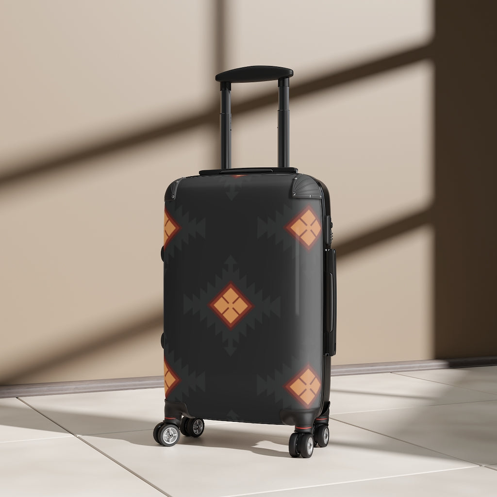 Durable Hardshell Cabin Suitcase - 3 Sizes Available (Carry-On, Medium, Large) with Stylish Southwestern Design - Perfect for Air Travel, Road Trips & Weekend Getaways