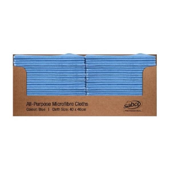 Sabco Microfiber Cleaning Cloths - 50-Pack Multipack (Blue, Red, Green, Yellow) | Premium Dusting & Polishing Cloths for Home, Car, Electronics & Glass Cleaning