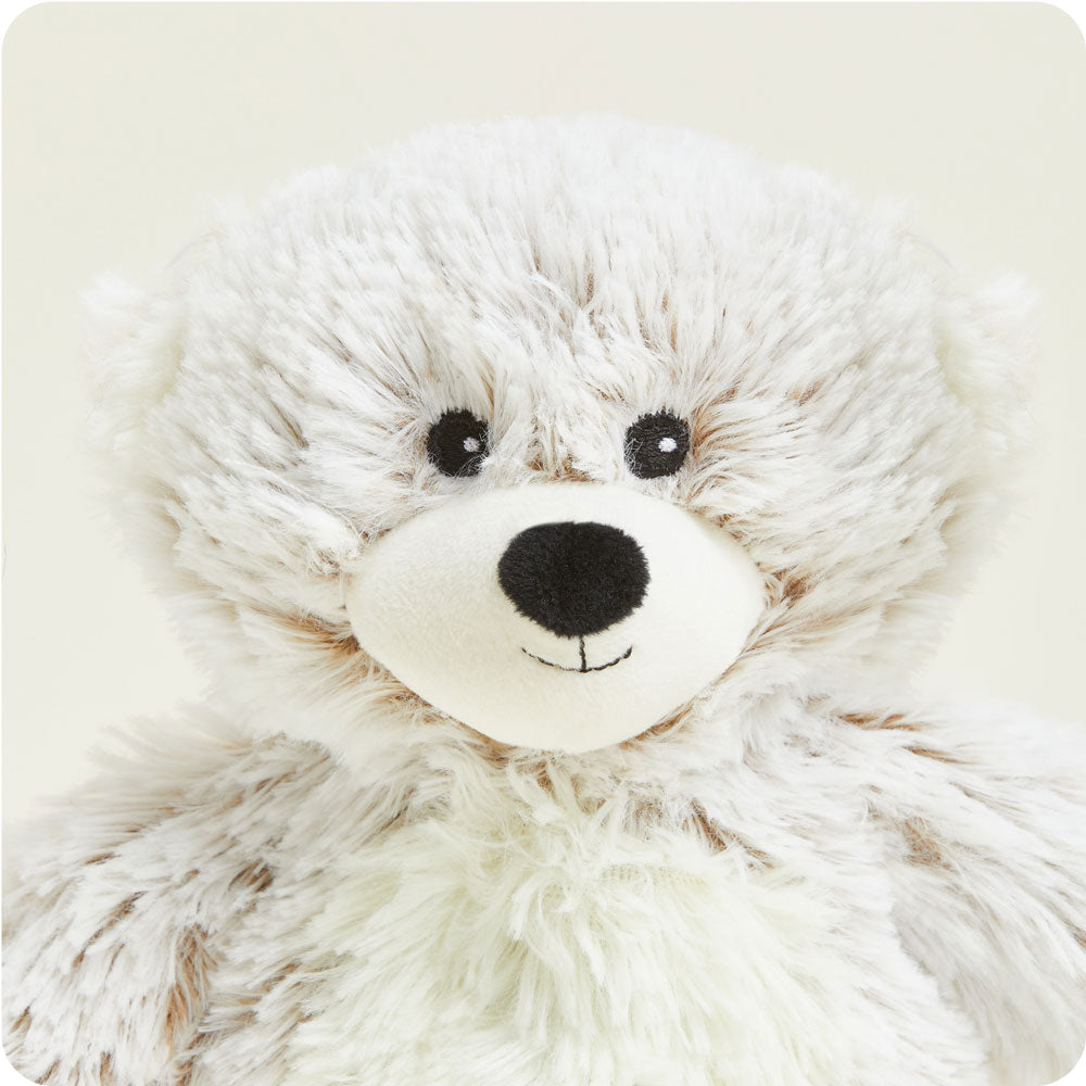 Warmies Junior Marshmallow Bear - Soft Microwavable Plush Toy for Kids | Perfect for Bedtime, Anxiety Relief & Comfort