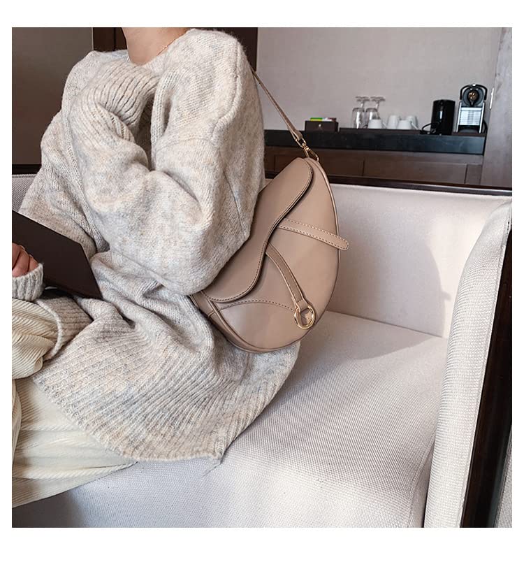 Trendy Women's Small Clutch Purse - Saddle Shoulder Bag, Underarm Handbag & Crossbody Satchel for Evening Parties, Date Night & Travel Accessories