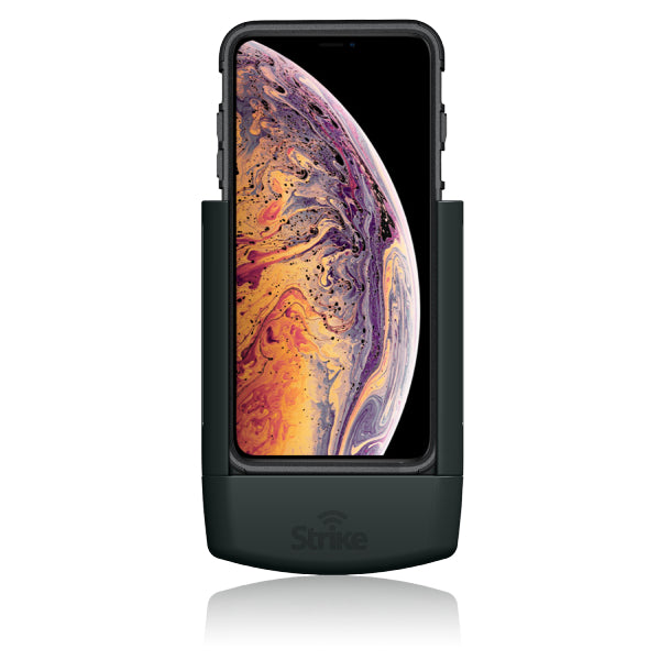 iPhone XS Max Cradle Holder for Strike Rugged Case - Perfect for Charging & Display at Home, Office or Car