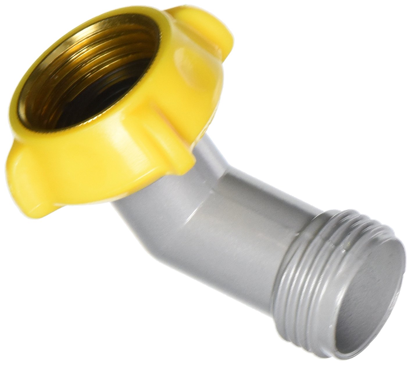 Nelson 50306 Gooseneck Outdoor Hose Faucet Adapter (50 Pack) - Heavy Duty Brass Garden Spigot Connector for Watering, Washing Cars & Outdoor Cleaning