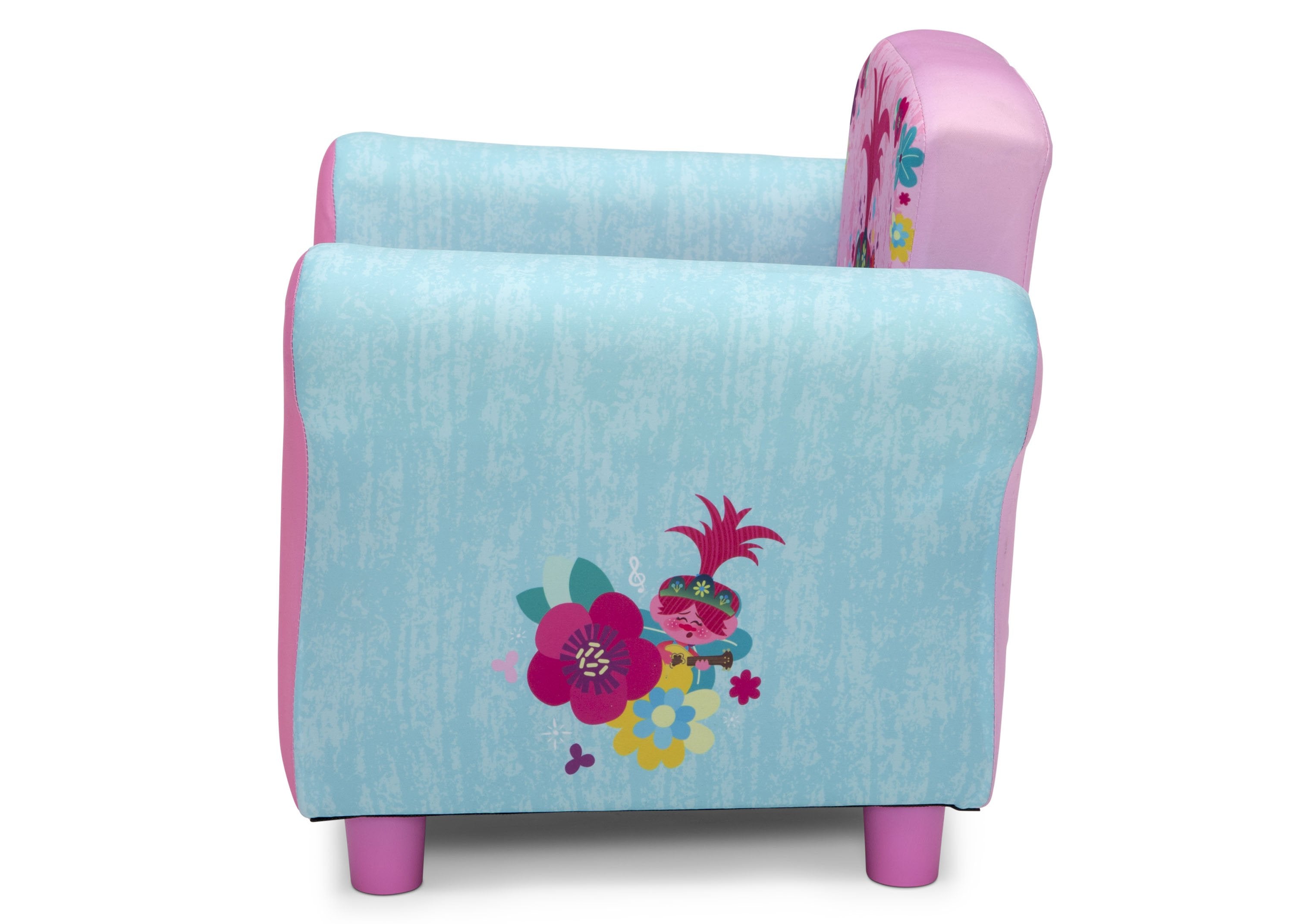 Trolls World Tour Themed Upholstered Chair for Kids - Fun & Comfortable Movie-Inspired Seating for Playrooms & Bedrooms