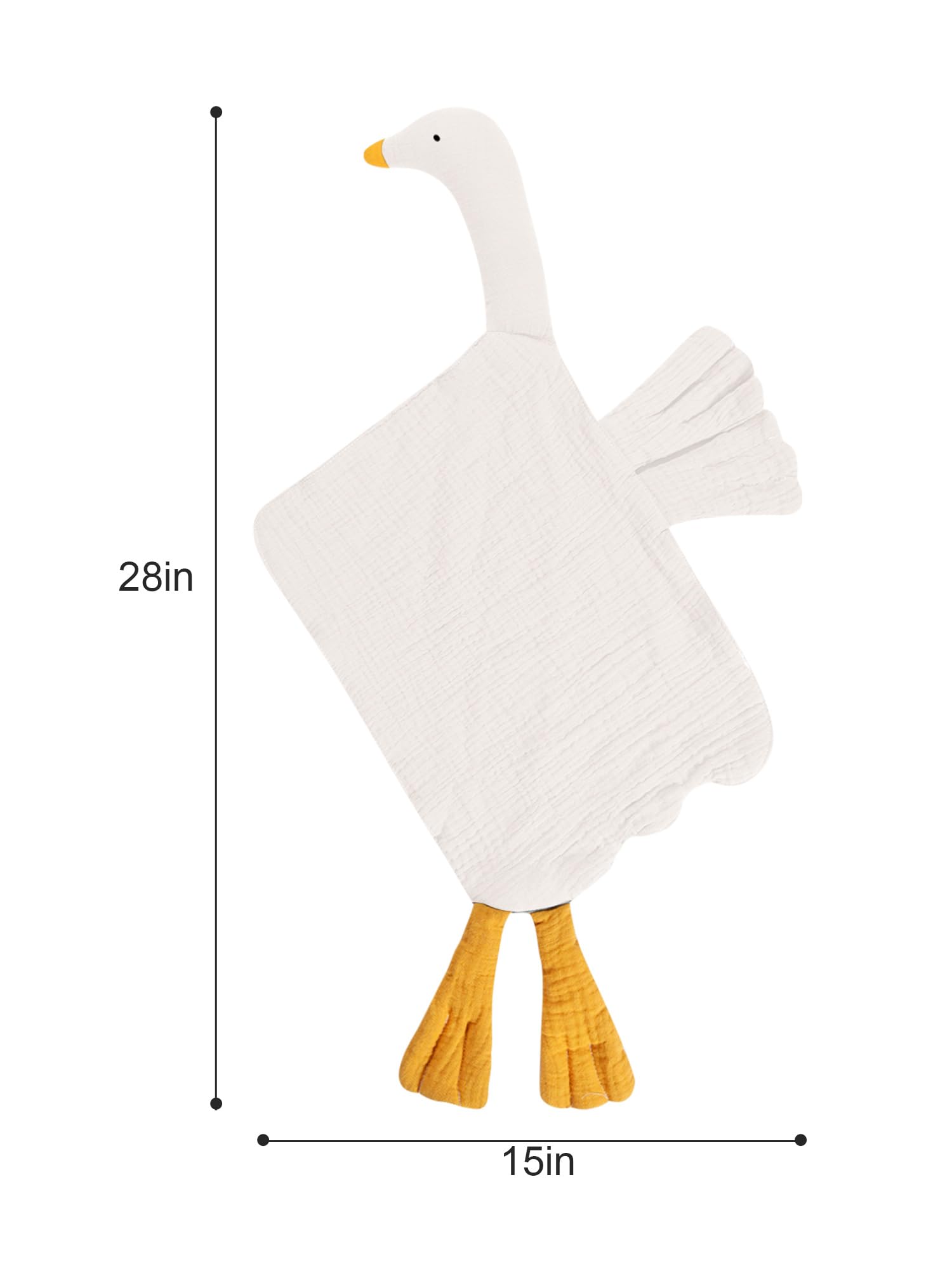 Soft Goose Lovey Blanket - Sensory Stuffed Animal Security Blanket for Newborns 0-6 Months | Baby Essentials for Boys & Girls | Roman Green | Perfect for Nursery, Stroller & Travel Comfort