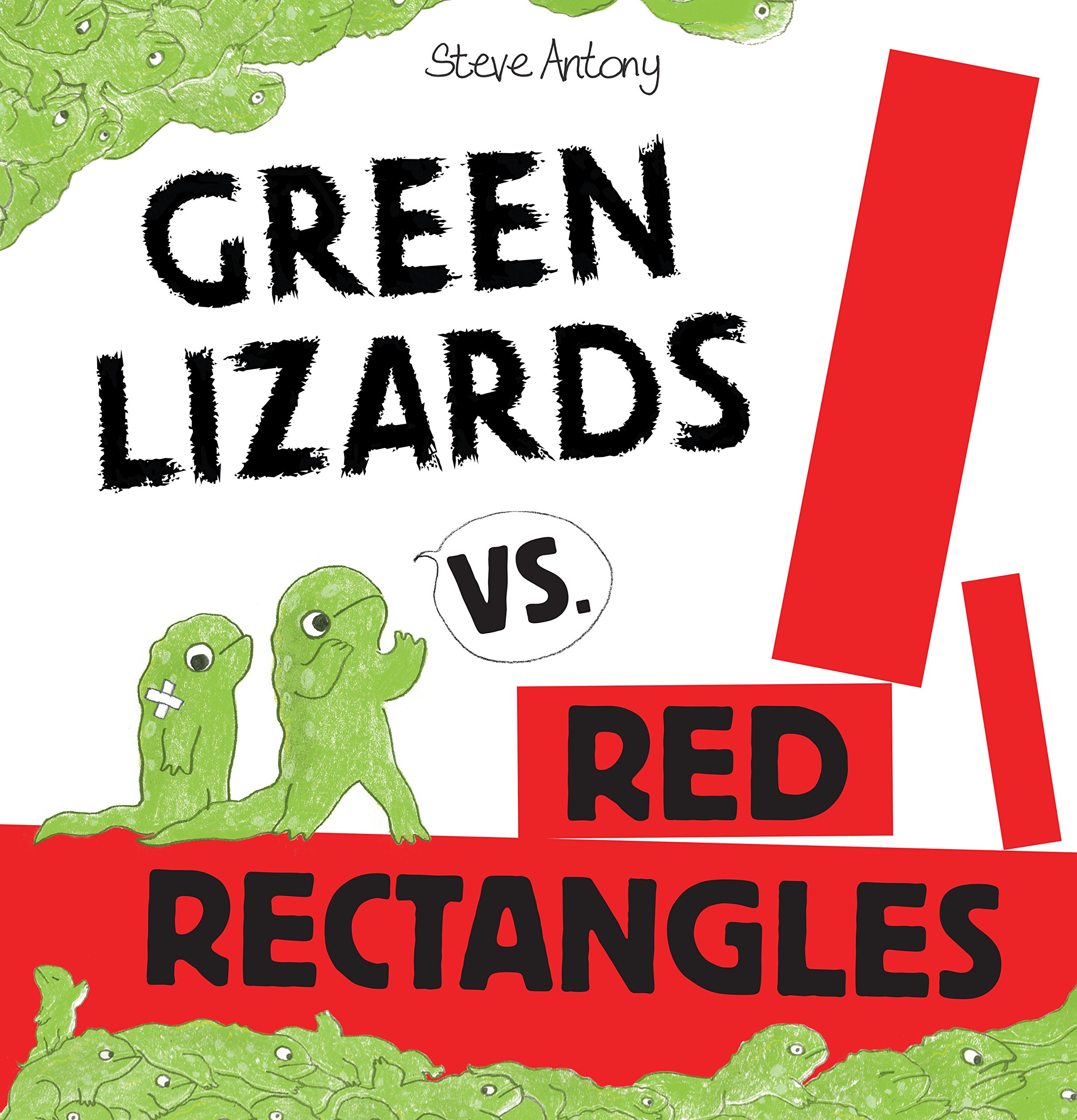 Green Lizards vs. Red Rectangles - Fun Strategy Board Game for Family Game Night & Party Entertainment