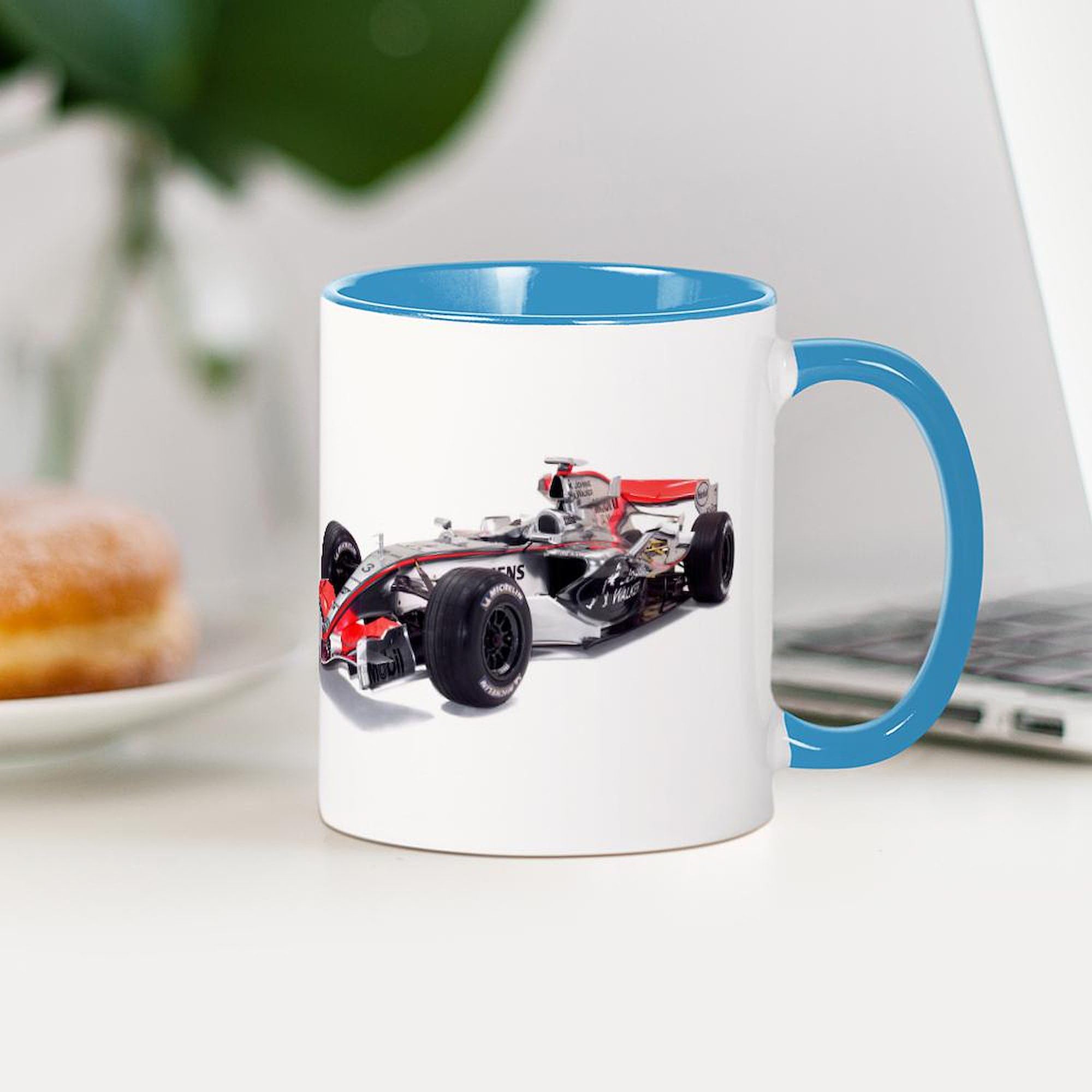 Formula 1 Racing Fan Gift - 11 oz (325 ml) Ceramic Coffee Mug with Handle | Perfect for Hot Coffee, Tea or Cocoa | Great for Office, Home or Race Day