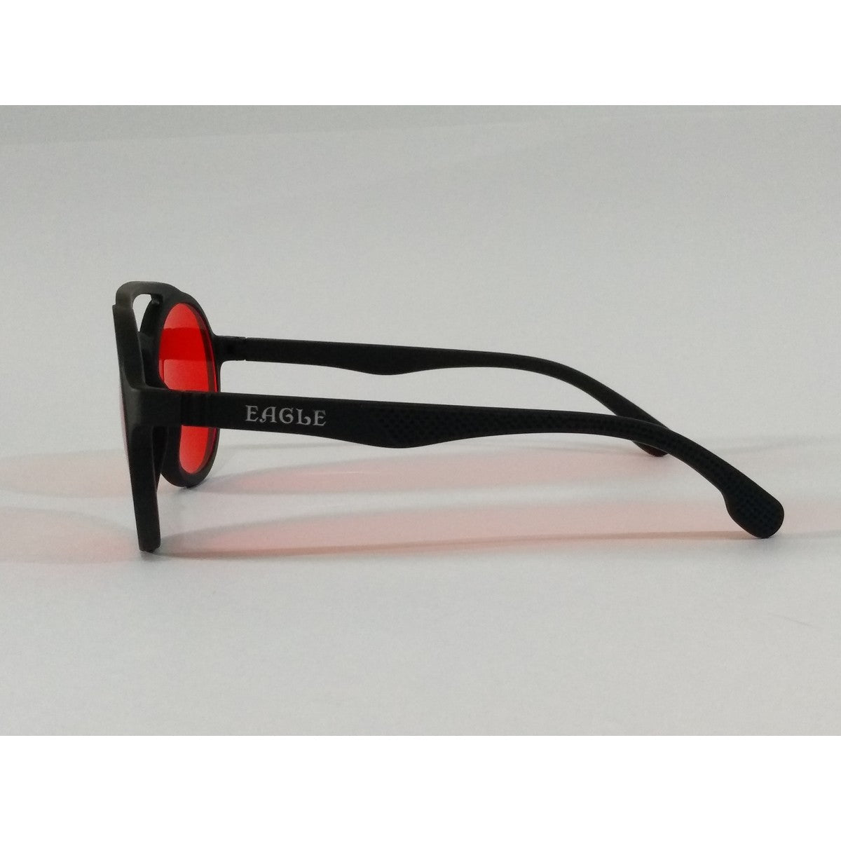 Stylish Red Lens Round Sunglasses for Men & Women - UV Protection Fashion Accessories for Beach, Driving & Outdoor Activities