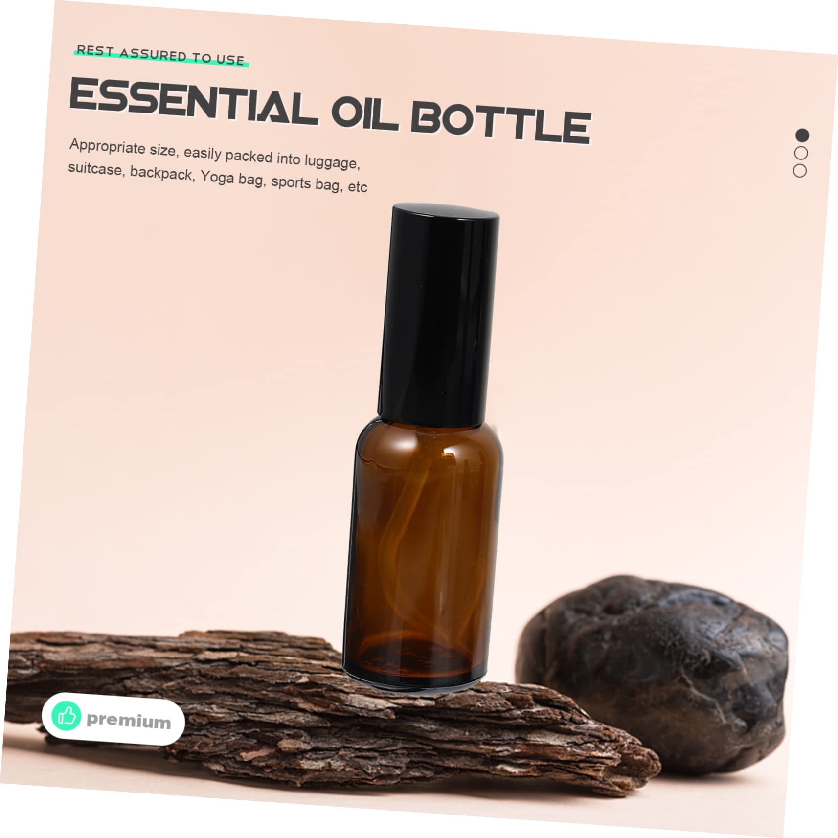 12 Pack Essential Oil Spray Bottles - Glass Travel Perfume Atomizer with Fine Mist for Aromatherapy, DIY Terrarium, Home & Beauty Use - Portable Refillable Sprayer for On-the-Go