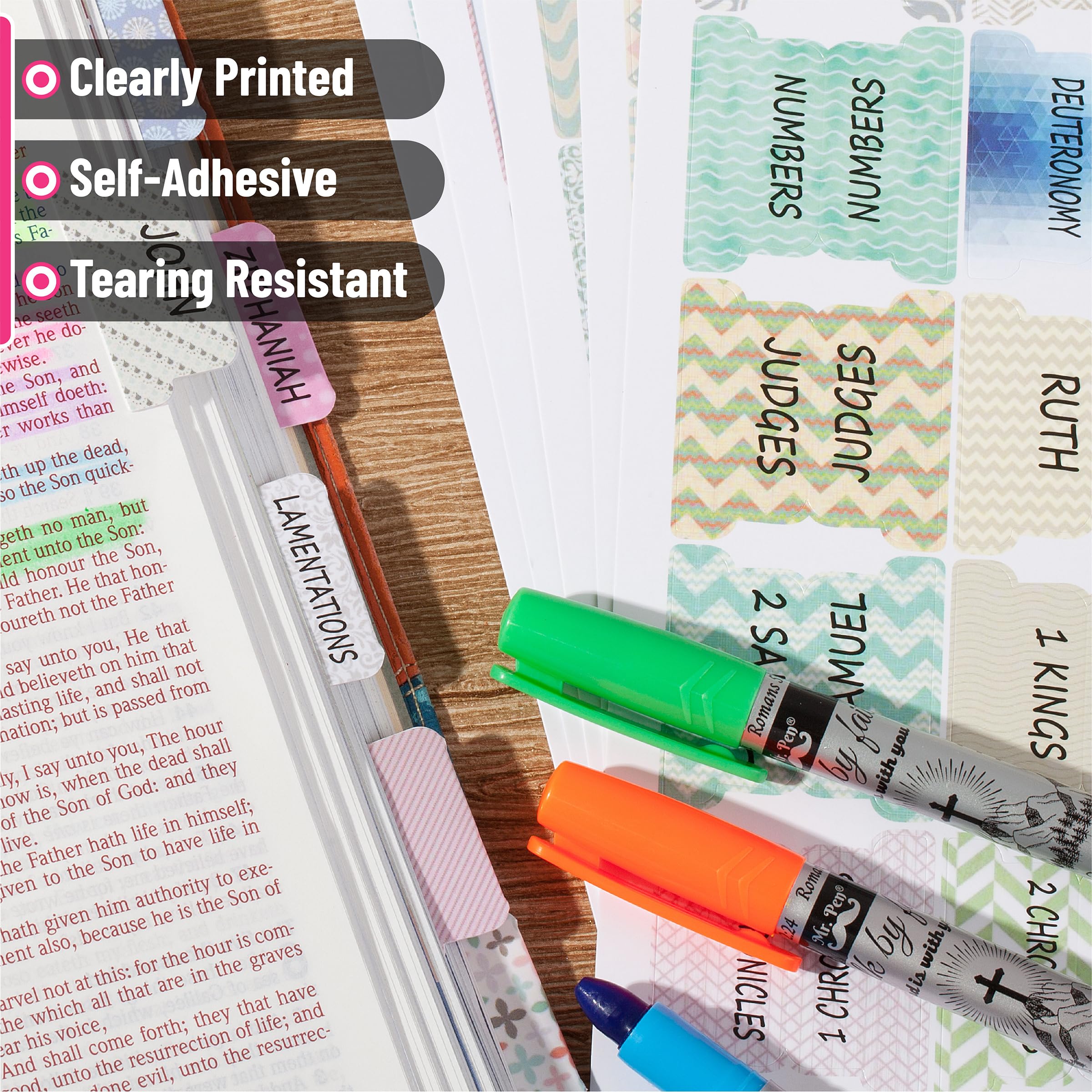 Mr. Pen Bible Journaling Kit - No Bleed Highlighters & Pens for Bible Study, Scripture Note Taking, Christian Devotional Journaling Supplies - Perfect for Church, Small Groups & Personal Bible Reflection