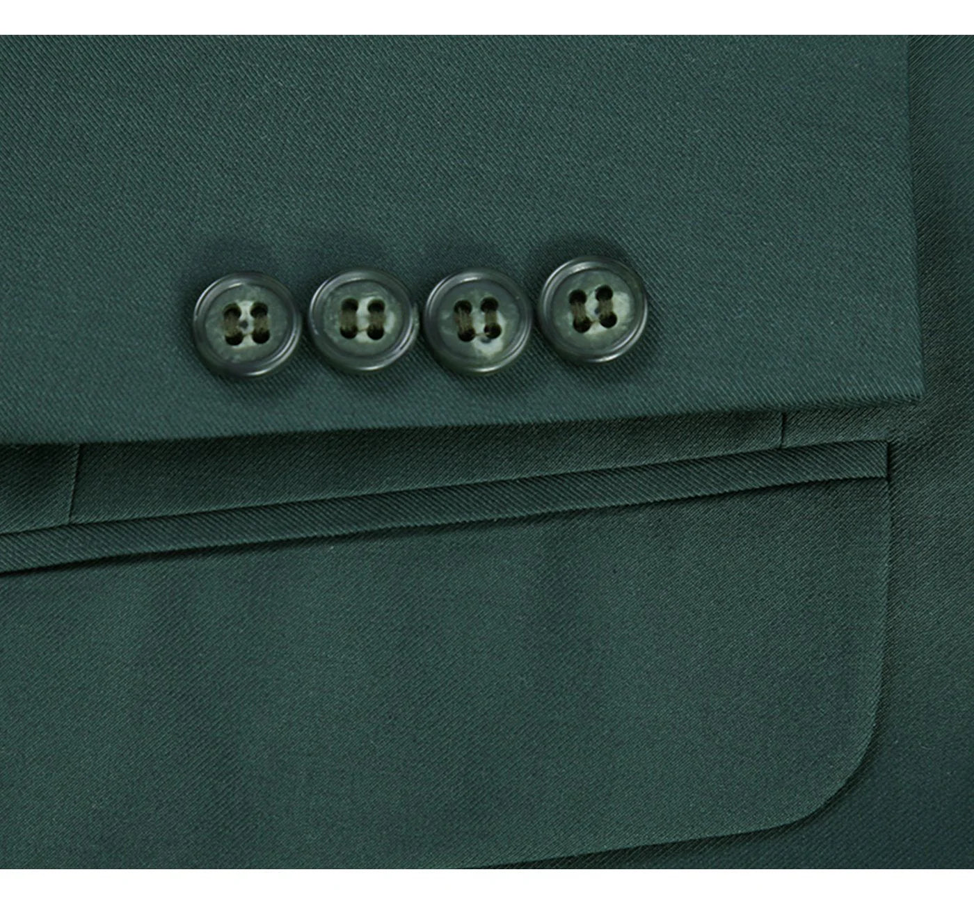 Premium 2-Piece Notch Lapel Suit for Men - Elegant Green Formal Wear - Perfect for Business Meetings, Weddings & Special Occasions