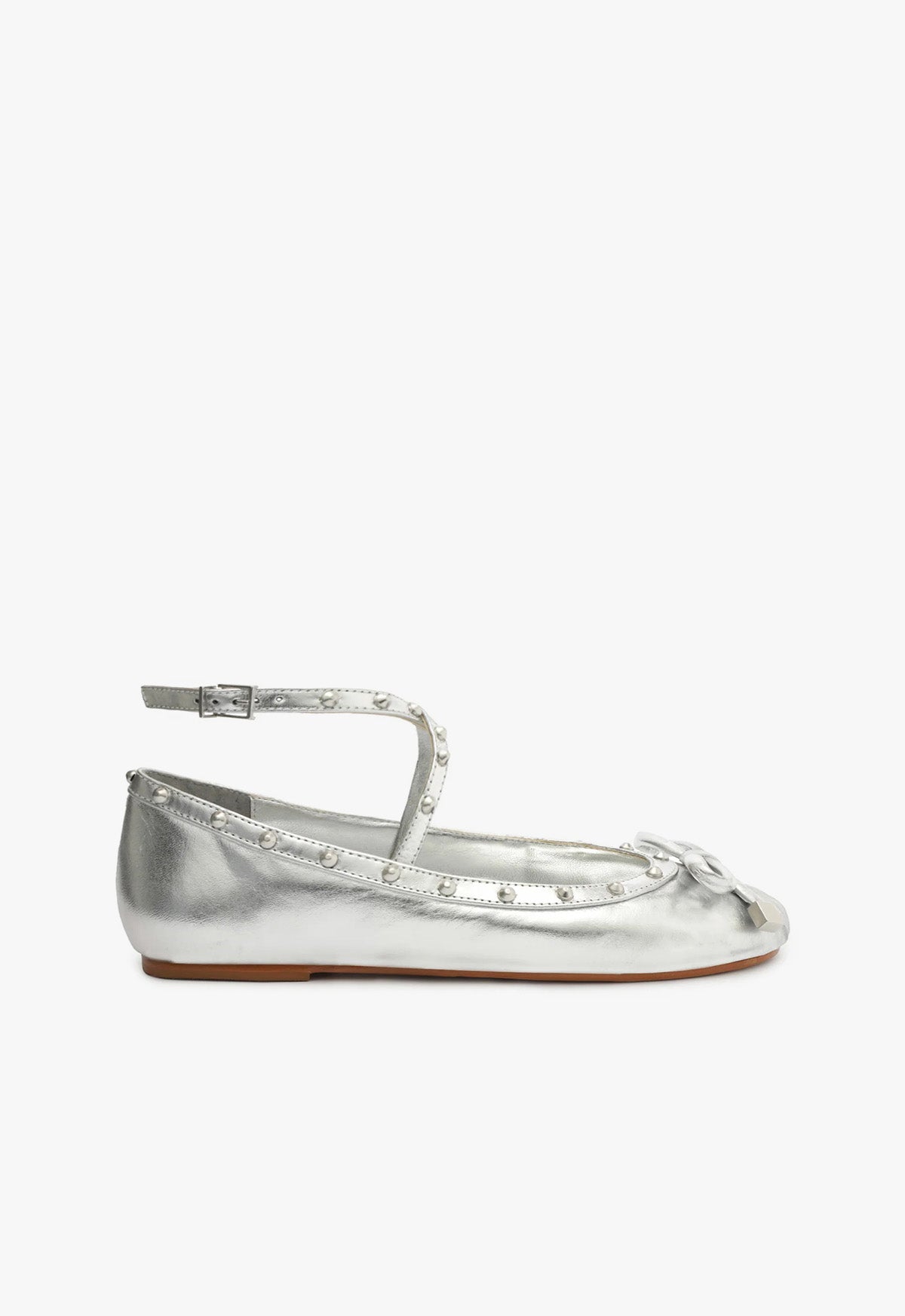 Larissa Women's Metallic Leather Ballet Flats - Comfortable & Stylish Shoes for Work, Casual Wear & Special Occasions