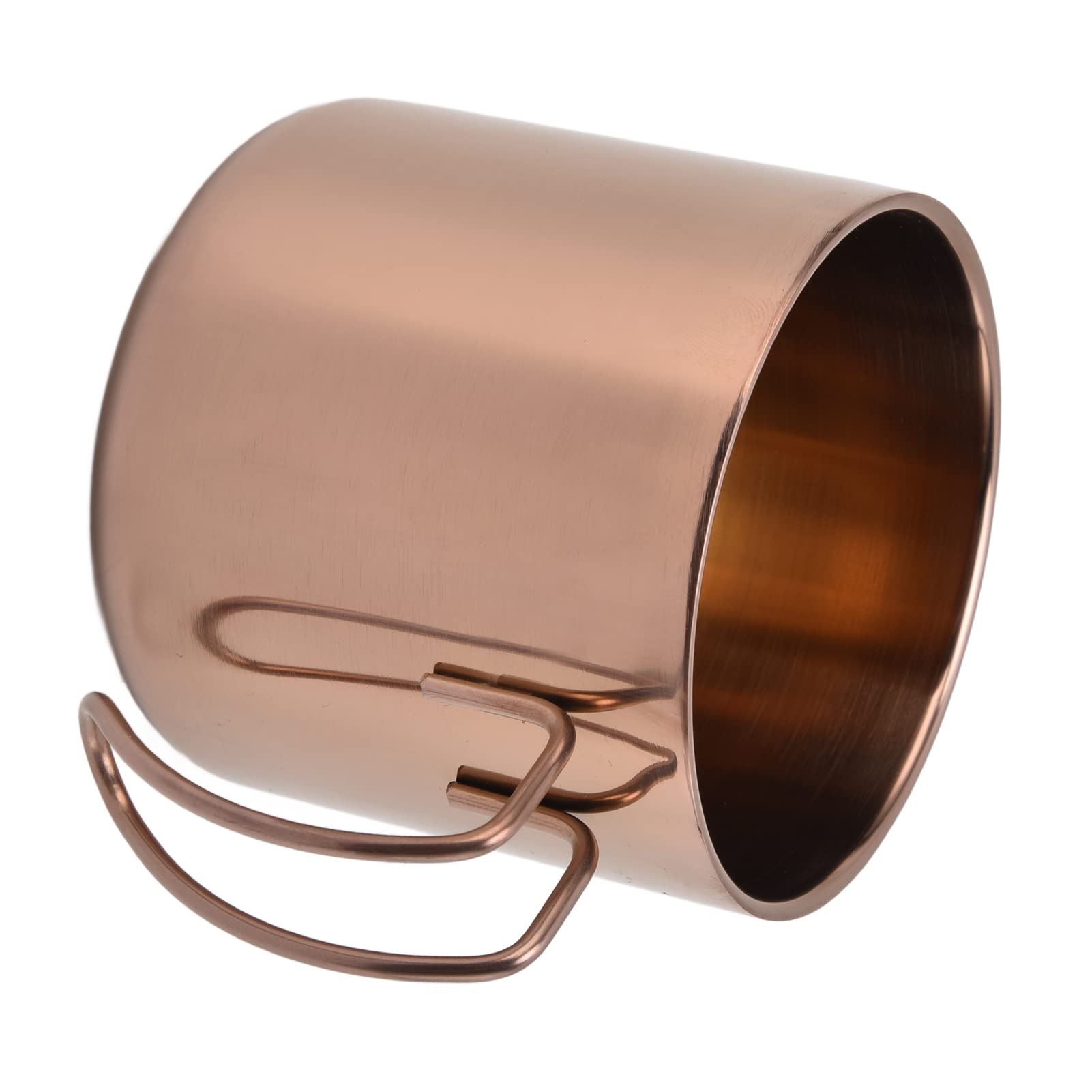 OUKENS 400ml Stainless Steel Coffee Mug with Wire Handle - Insulated Travel Mug for Hot & Cold Drinks - Perfect for Home, Office, Camping and Outdoor Use