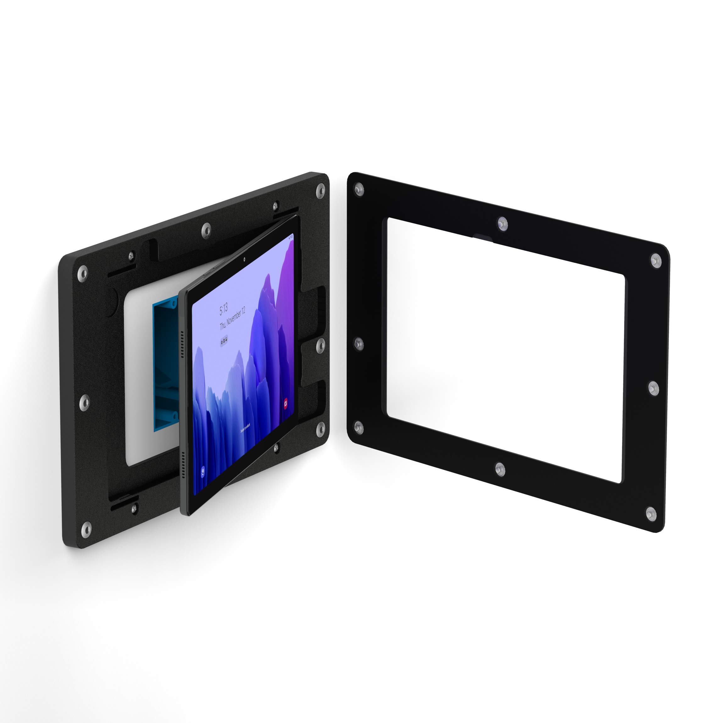 VidaMount Black Wall Mount for Samsung Galaxy Tab A7 10.4 - Secure Tablet Holder for Home, Office & Kitchen - Perfect for Streaming, Video Calls & Recipes