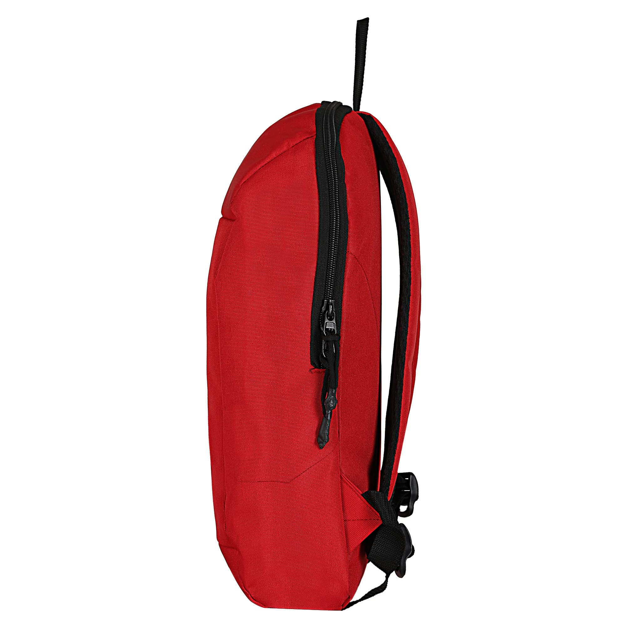 15L Modular PVC Coated Backpack for School, College & Travel - Lightweight Water-Resistant Casual Backpack (Red) | Perfect for Daily Commute, Campus Life & Outdoor Adventures