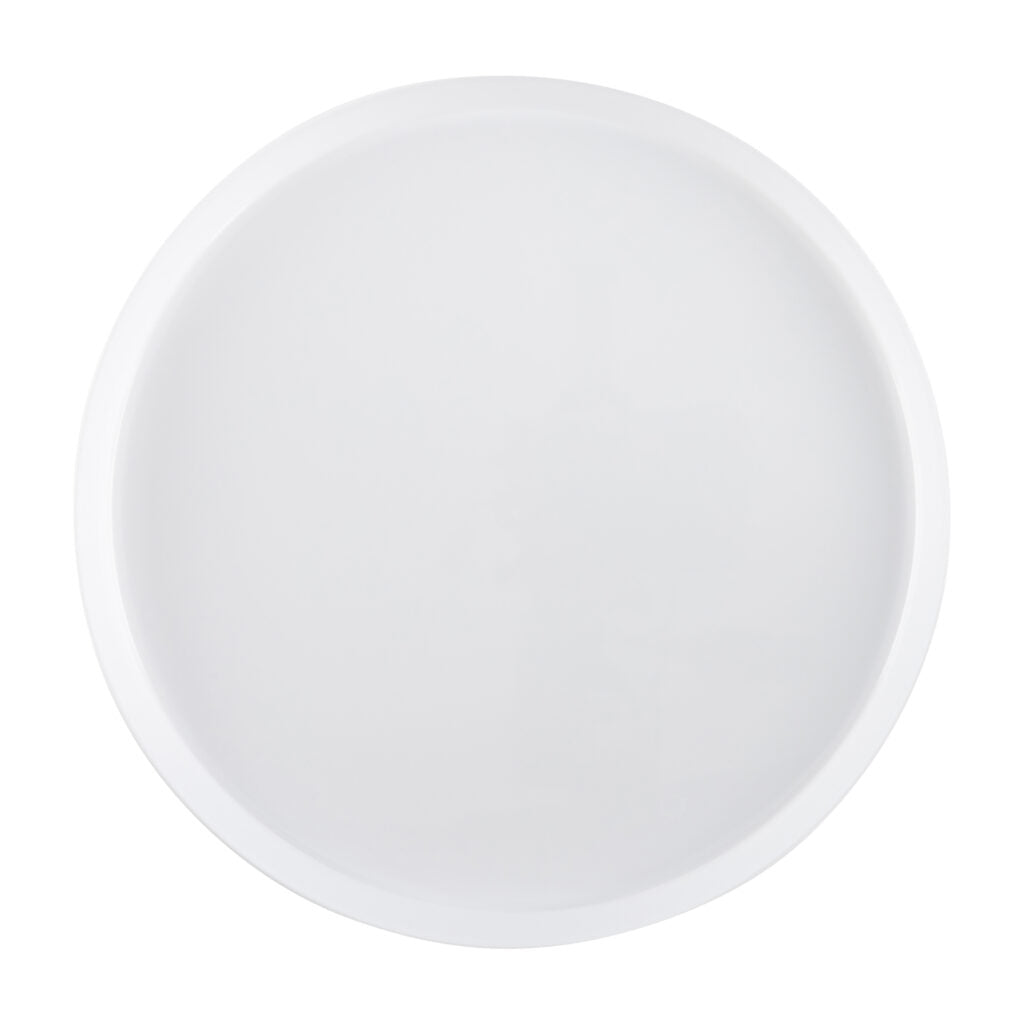 Eco-Friendly White Round Plastic Plates - 10 Pack, Durable & Lightweight Disposable Dinner Plates for Parties, Picnics, BBQs & Everyday Use