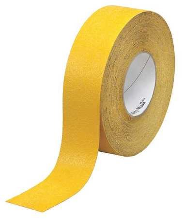 Non-Slip Safety Tape - Yellow, 60 Feet Long x 4 Inches Wide - Heavy Duty Anti-Skid Grip Tape for Stairs, Ramps, Floors, and Work Surfaces