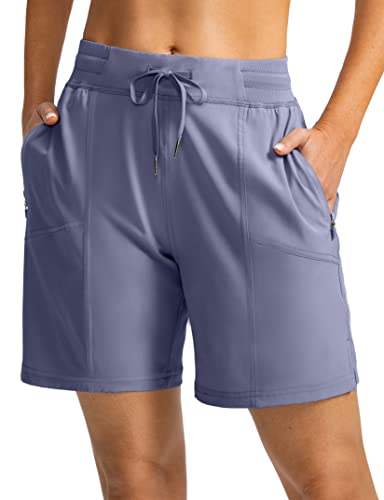 Soothfeel Women's Quick Dry Hiking Cargo Shorts with 4 Pockets - 7 Inch Athletic Golf Shorts for Outdoor, Casual & Summer Activities - Perfect for Hiking, Golfing, Travel and Everyday Wear