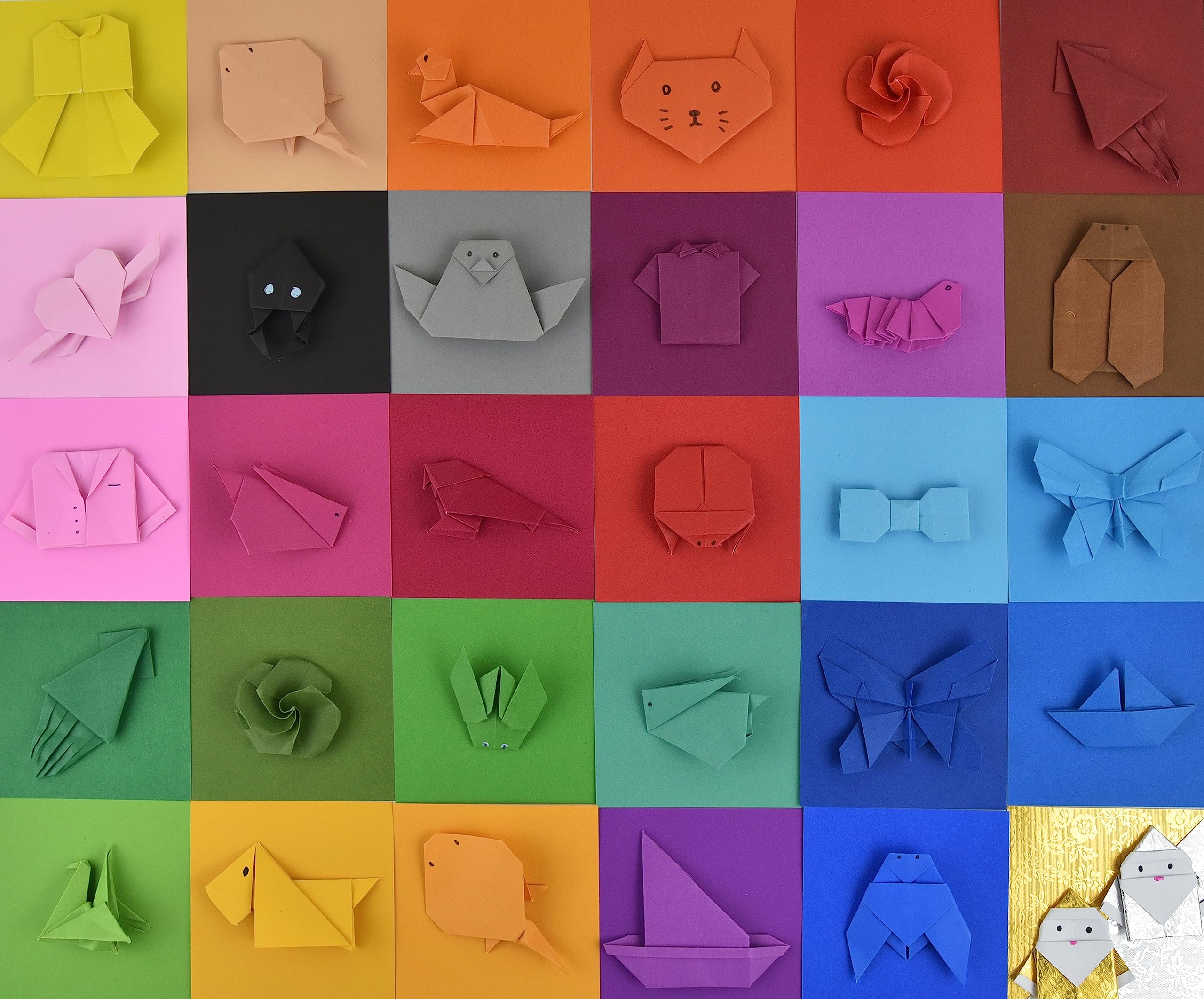 100 Sheets Double-Sided Color Origami Paper - 3x3 Inches Square, Easy Fold Craft Paper for Origami Cranes, DIY Scrapbooking, Kids Art Projects - Perfect for Home, School & Party Activities (Sundance S01)