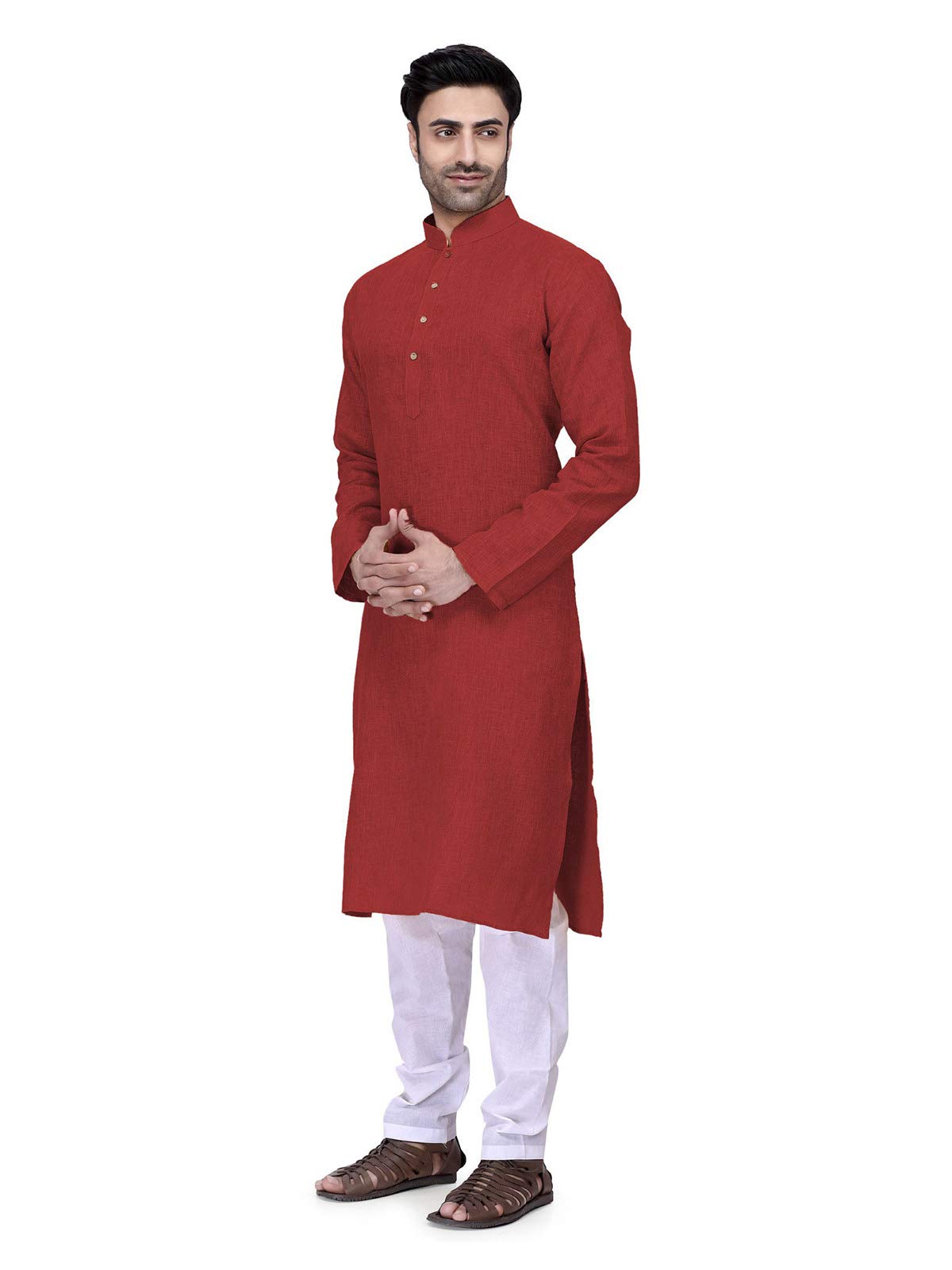 Elina Fashion Men's Cotton Kurta Pajama Set - Traditional Indian Ethnic Wear for Men - Perfect for Weddings, Festivals & Cultural Events