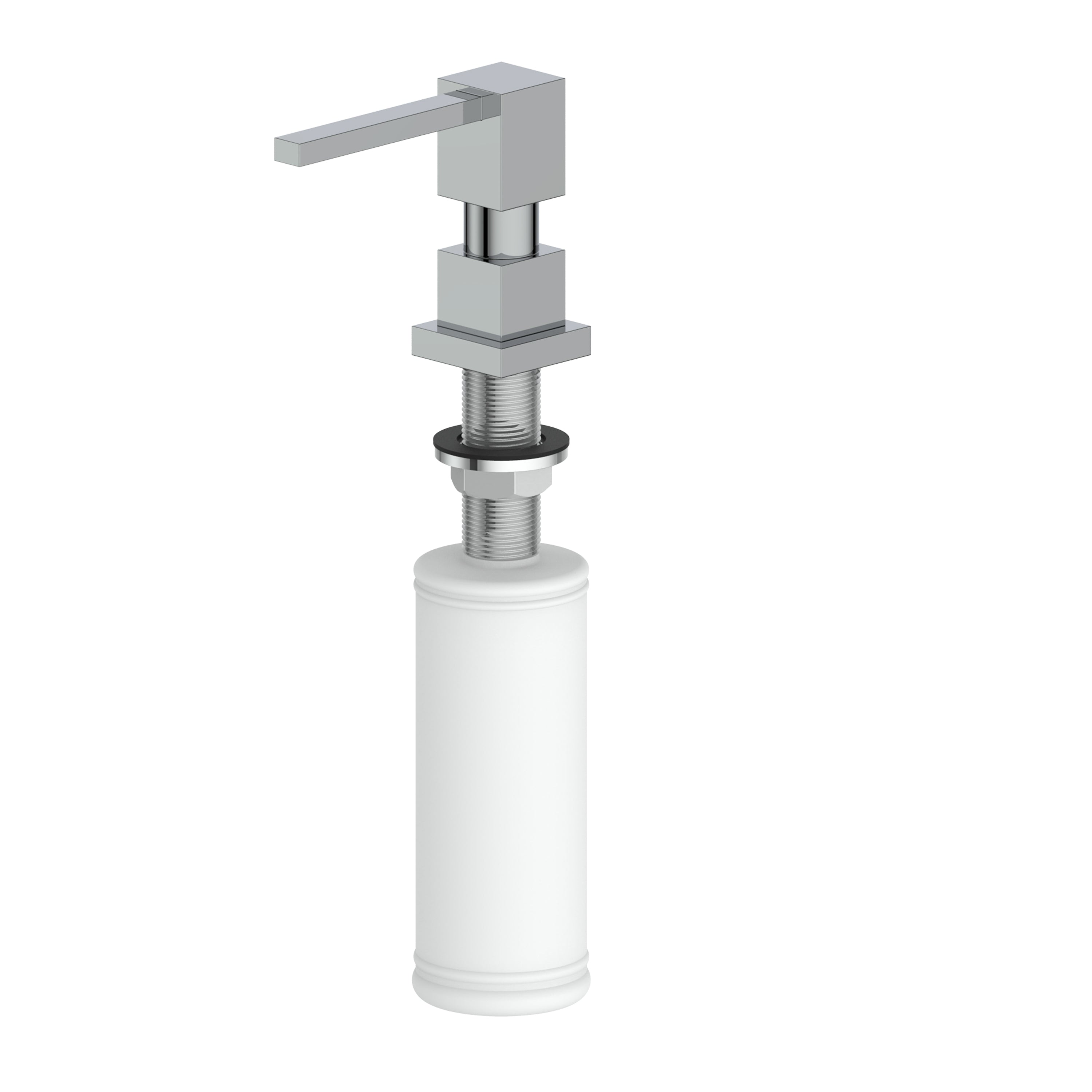 ZLINE Chrome Faucet Soap Dispenser - Automatic Touchless Hand Soap Dispenser for Kitchen & Bathroom, Modern Stainless Steel Design for Home & Office Use