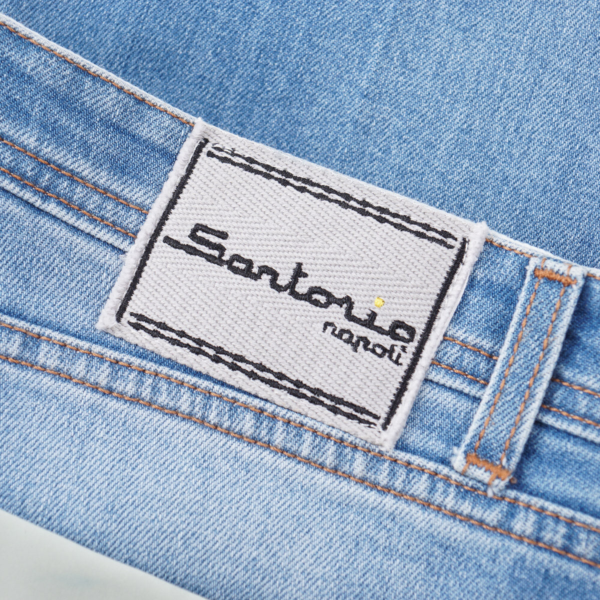 Sartorio Men's Straight Fit Denim Jeans - Classic Blue Stretch Denim Pants for Casual Wear & Office Outfits