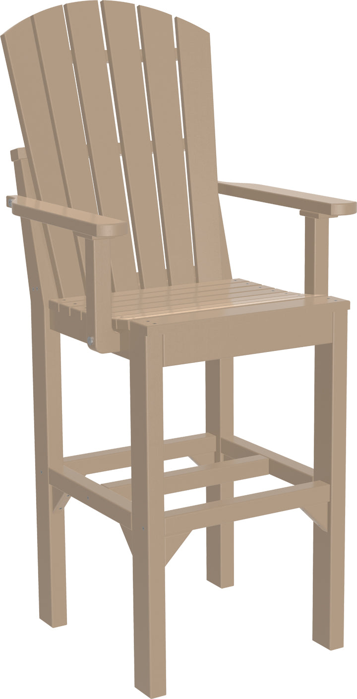 Premium Adirondack Bar Height Arm Chair - Outdoor Patio, Garden, Deck & Poolside Seating - Durable & Weather-Resistant for Ultimate Relaxation