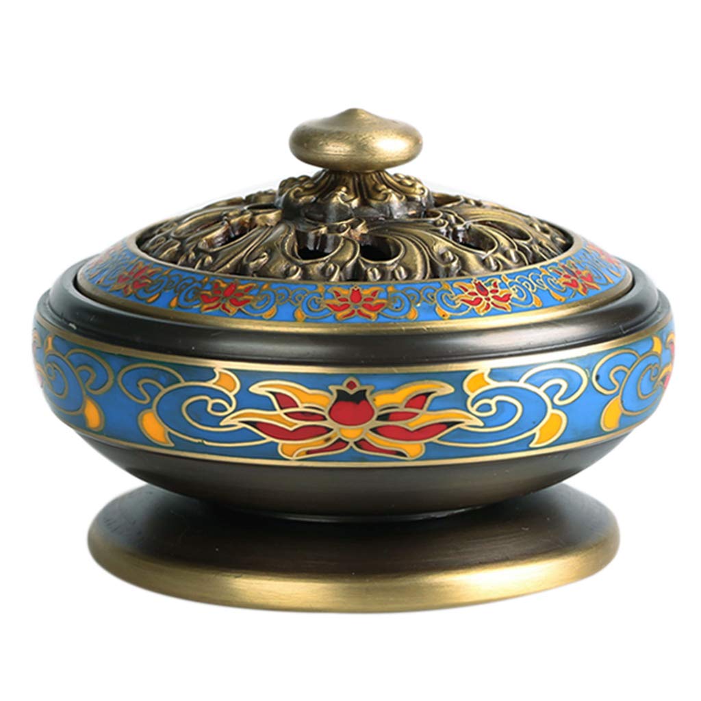 Premium Copper Incense Burner Holder - Sandalwood Aromatherapy Stove for Home, Office, Yoga & Meditation | Elegant Decor for Tea Ceremony, Relaxation & Spiritual Spaces