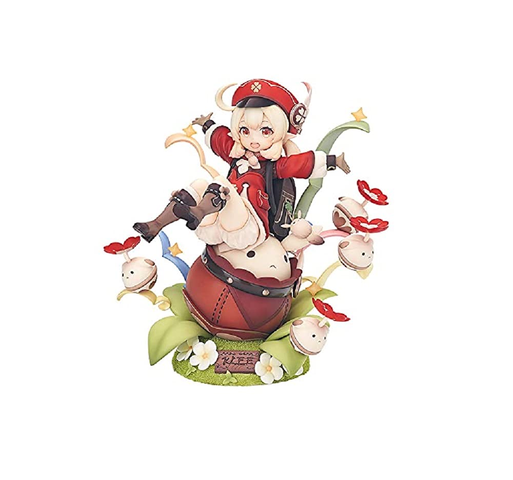 Genshin Impact Klee Spark Knight 1:7 Scale PVC Figure - Anime Collectible Statue for Display & Gaming Room Decor - Perfect Gift for Fans of Action RPG Games