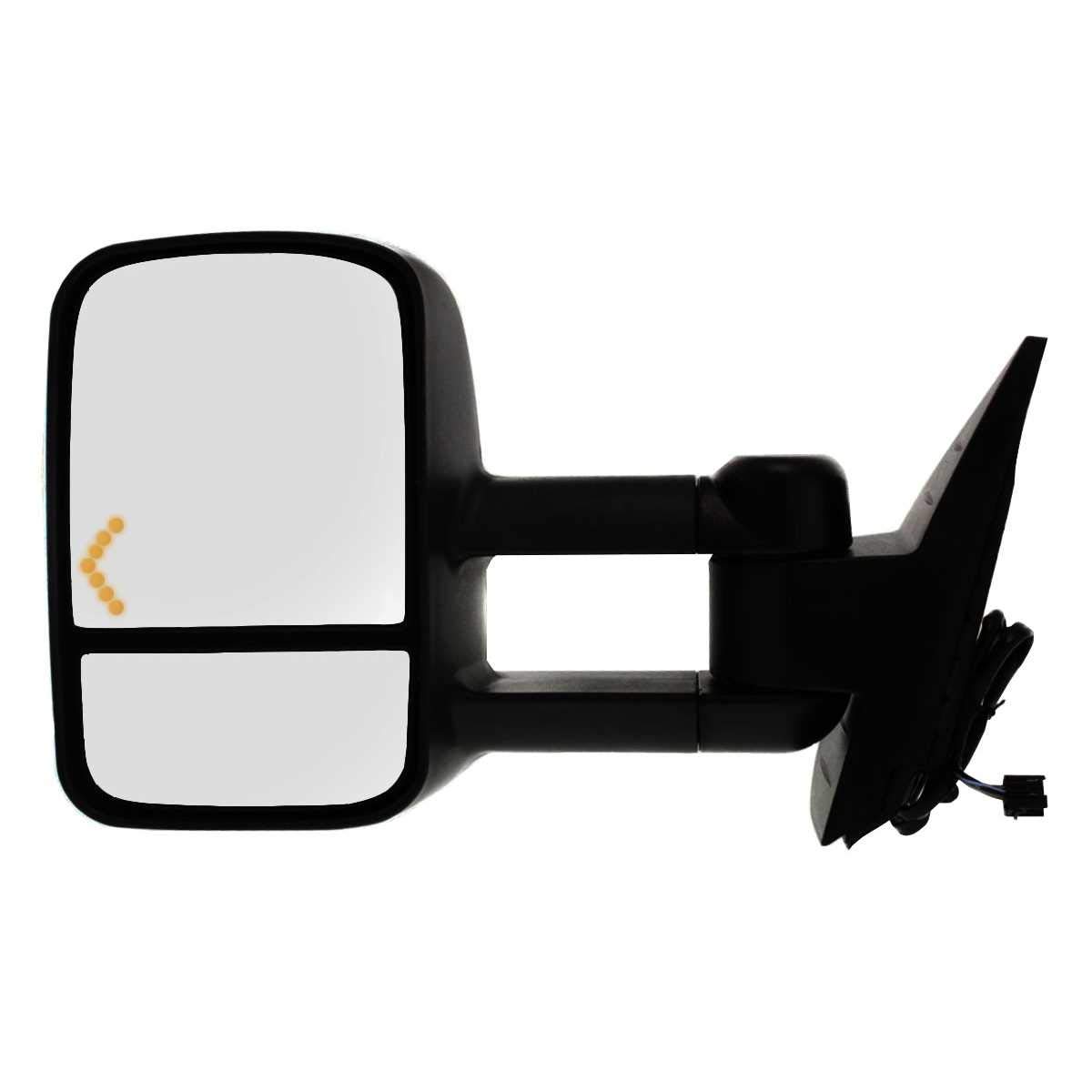 Power Heated Tow LED Signal Driver Side Mirror KAPGM1320444 - Replacement for Trucks & SUVs, Enhanced Visibility & Safety for Night Driving & Towing