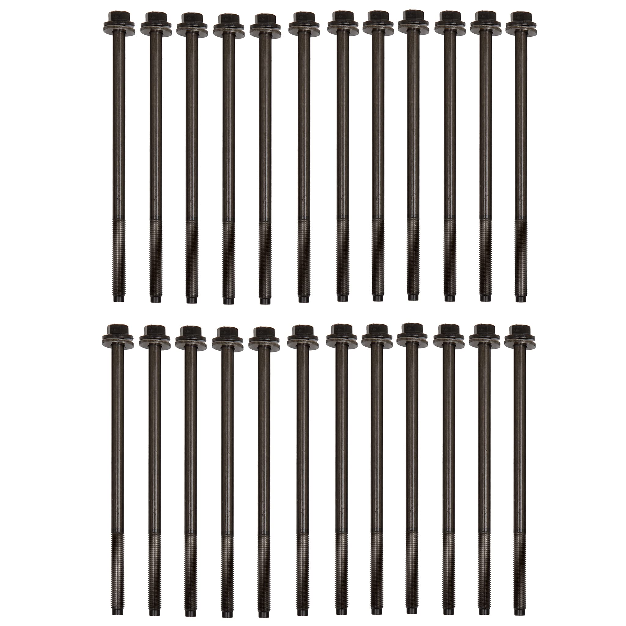 MA-9761242120 Head Gasket Bolts Set Compatible With 1997-2002 Ford Excursion F-250 F-350 E-350 6.8L SOHC V10 - Engine Repair & Maintenance Replacement Parts for DIY Mechanics & Auto Shops