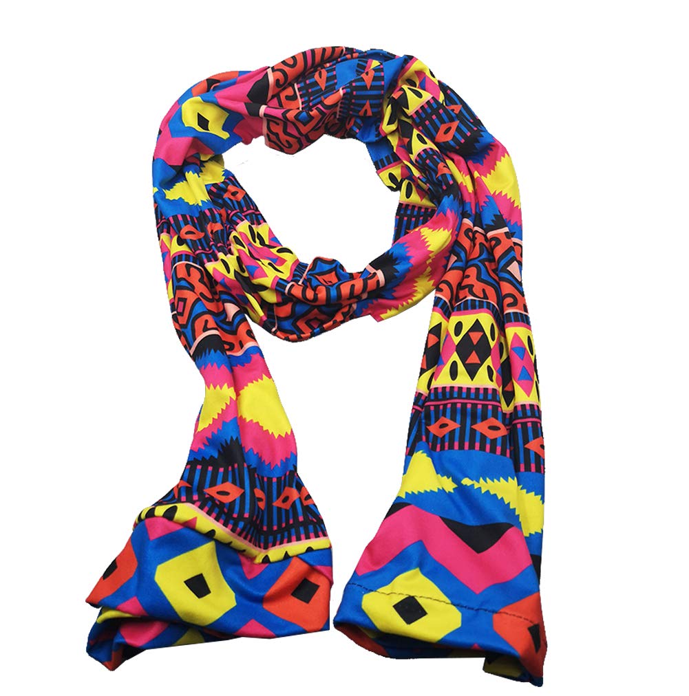 Stretchy African Turban Head Wrap Scarf - Long Bohemian Shawl for Women, Hair Scarf & Headband - Perfect for Yoga, Beach, Church and Everyday Fashion