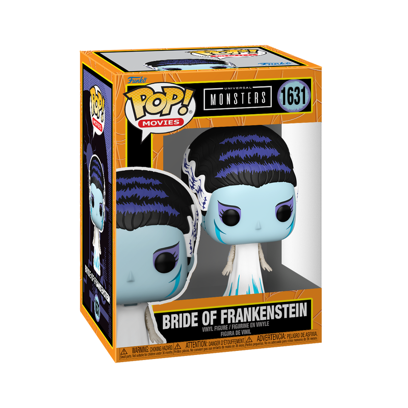 Bride of Frankenstein Funko Pop Vinyl Figure #1631 with Protector Case - Perfect for Horror Collectors, Halloween Decor, and Gift Ideas