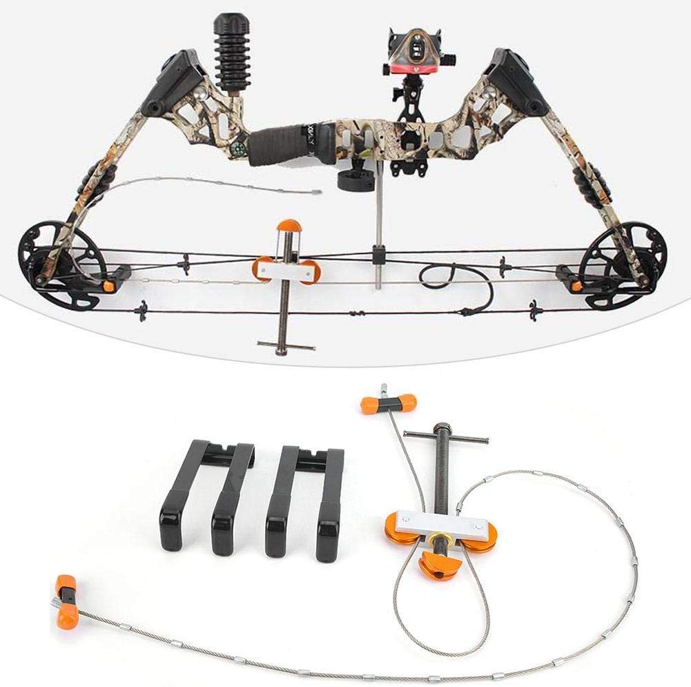 Zerone Universal Metal Portable Compound Bow Press with Quad Limbs Bracket - Professional Tuning Tool for Hunting, Archery & Outdoor Shooting | Perfect for Target Practice, Bow Maintenance & Field Adjustments
