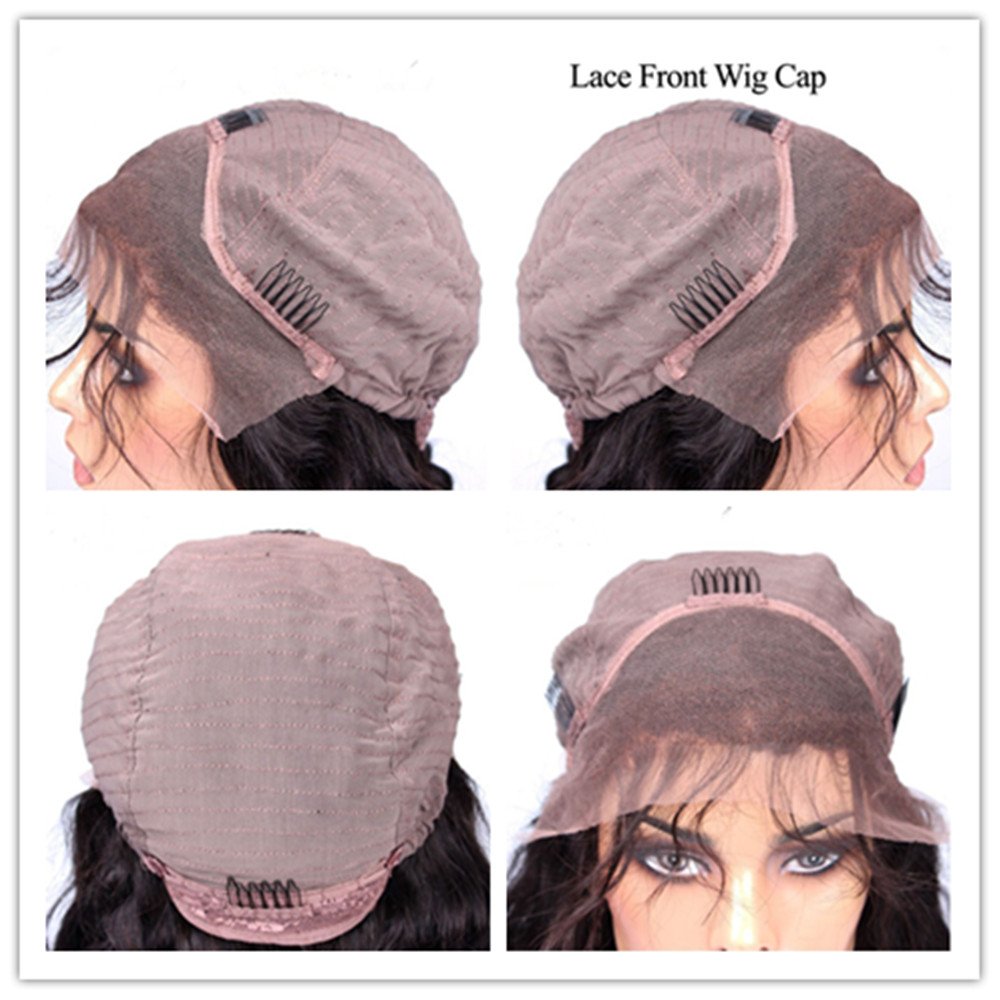 100% Virgin Remy Human Hair Front Lace Wig - Yaki Texture #1B Off Black - Perfect for Daily Wear, Cosplay & Special Occasions