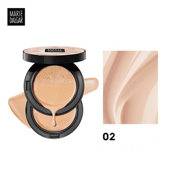 Marie Dalgar BB Air Cushion Foundation - Lightweight Full Coverage Liquid Makeup with SPF for Flawless Skin | Perfect for Daily Wear & On-the-Go Touch Ups