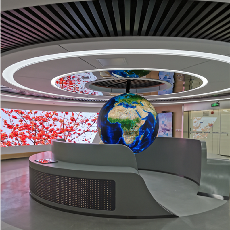 1m (3.28ft) Diameter P2 2mm Indoor LED Sphere Display Screen - 800cd/m² High Brightness, Plug & Play - Perfect for Stage Shows, Events, and Digital Signage