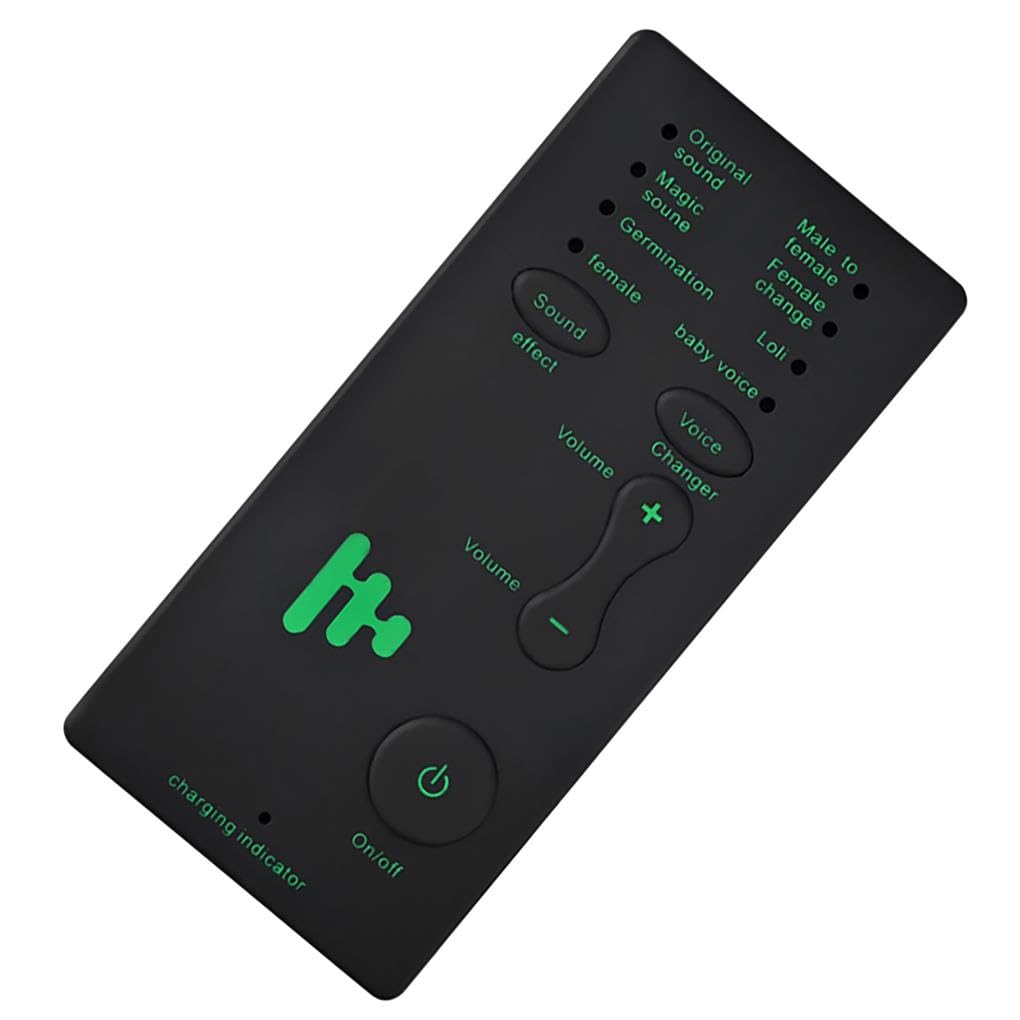 10-Pack Mini USB Rechargeable Voice Changer with 7 Sound Effects - Plug & Play Sound Mixer Board for PC/Laptop - Perfect for Gaming, Streaming & Voice Modulation