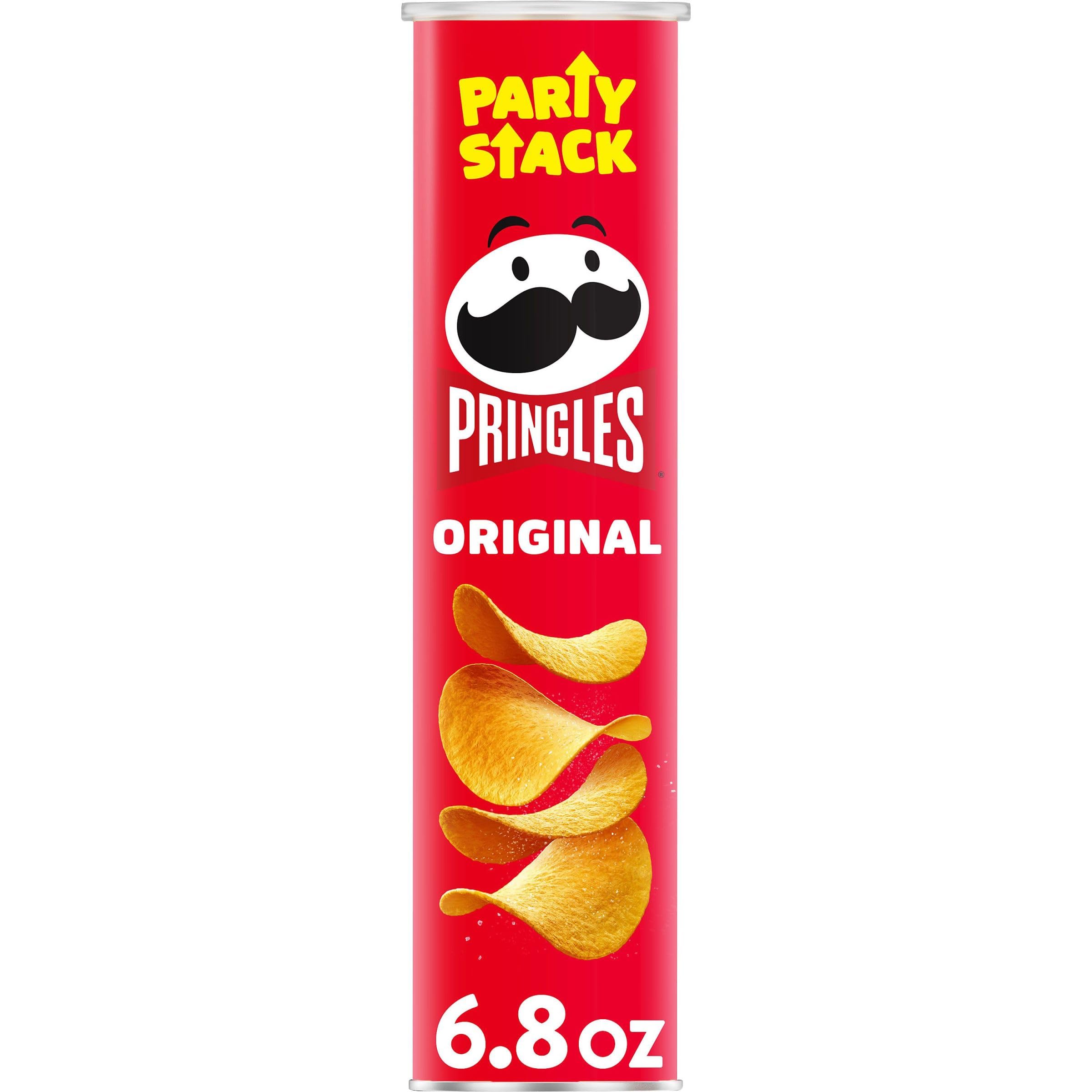 Pringles Original Potato Crisps Chips - 6.8oz Can (Pack of 1) | Crunchy Snacks for Lunch, Travel & Parties | Perfect On-the-Go Snack for Work, School & Social Gatherings