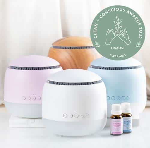 Aroma Snooze Essential Oil Diffuser with USB Nasal Aspirator & 2 Soothing Essential Oils Kit - Perfect for Baby Care, Nursery, and Home Relaxation