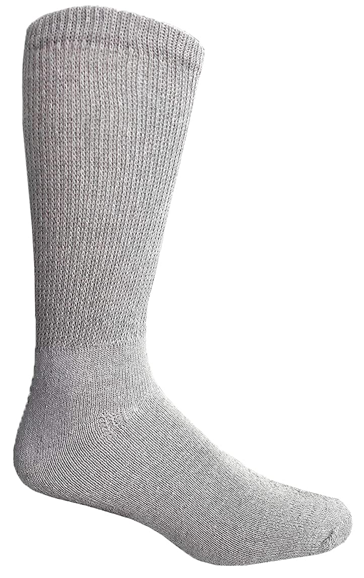 Yacht & Smith Wholesale Bulk Cotton Diabetic Socks - Crew & Ankle Length, Loose Fit Non-Binding Medical Socks for Men & Women - Perfect for Diabetes, Circulation Issues, and Everyday Comfort