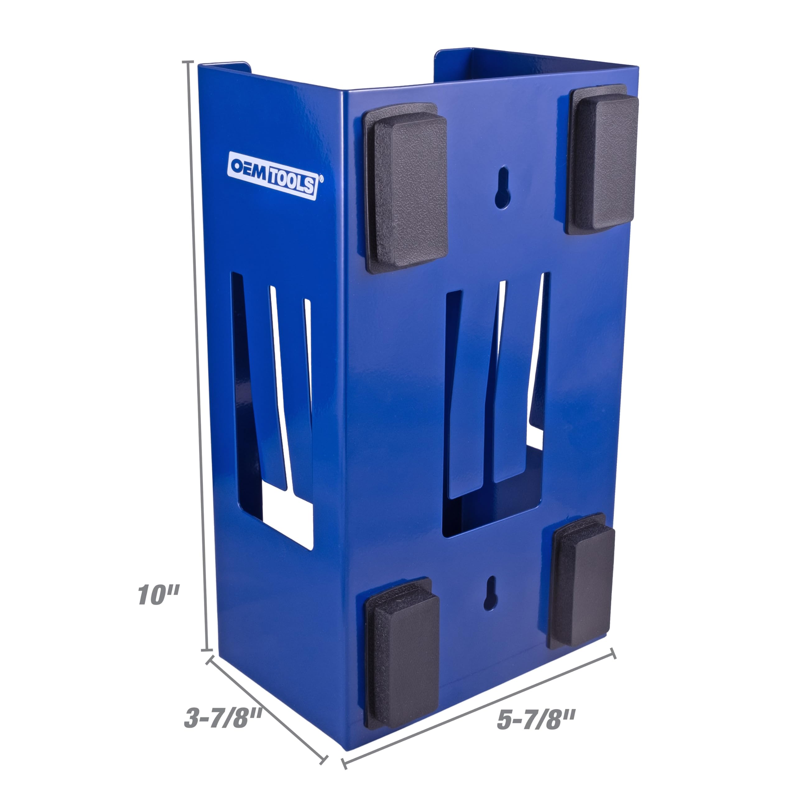 OEMTOOLS 23124 Blue Magnetic Glove Dispenser - Wall Mount Disposable Gloves Box Holder | Perfect for Medical Offices, Salons, Kitchens & Workshops