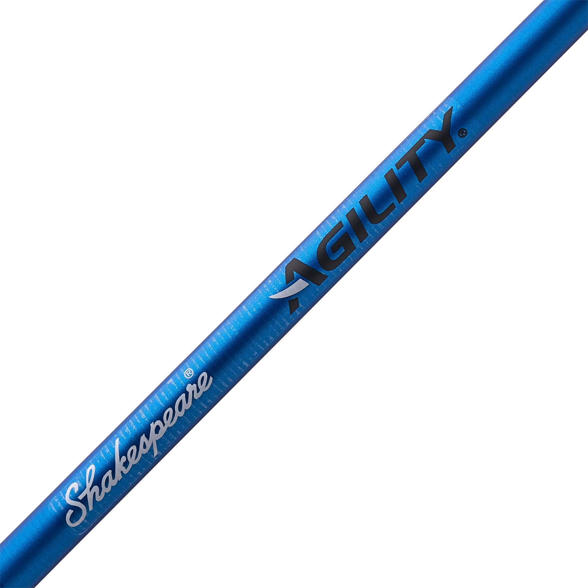 Agility® Travel Baitcast Fishing Rod and Reel Combo - Lightweight Compact Design for Bass, Trout, and Saltwater Fishing - Perfect for Backpacking, Kayak, and Boat Fishing Adventures