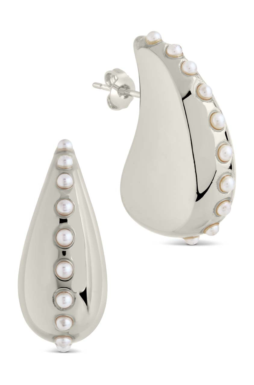 Raze Pearl Studded Drop Earrings for Women - Elegant Dangle Earrings for Party, Wedding & Evening Wear
